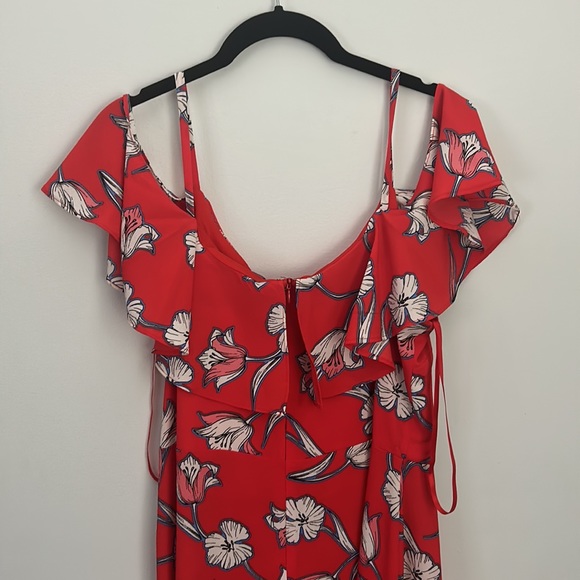 Roz & Ali Floral Midi Off-the-Shoulder Dress - Picture 4 of 6